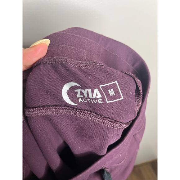 Zyia Unwind Plum Stretch Athletc Joggers Womens Size Medium - Picture 6 of 6